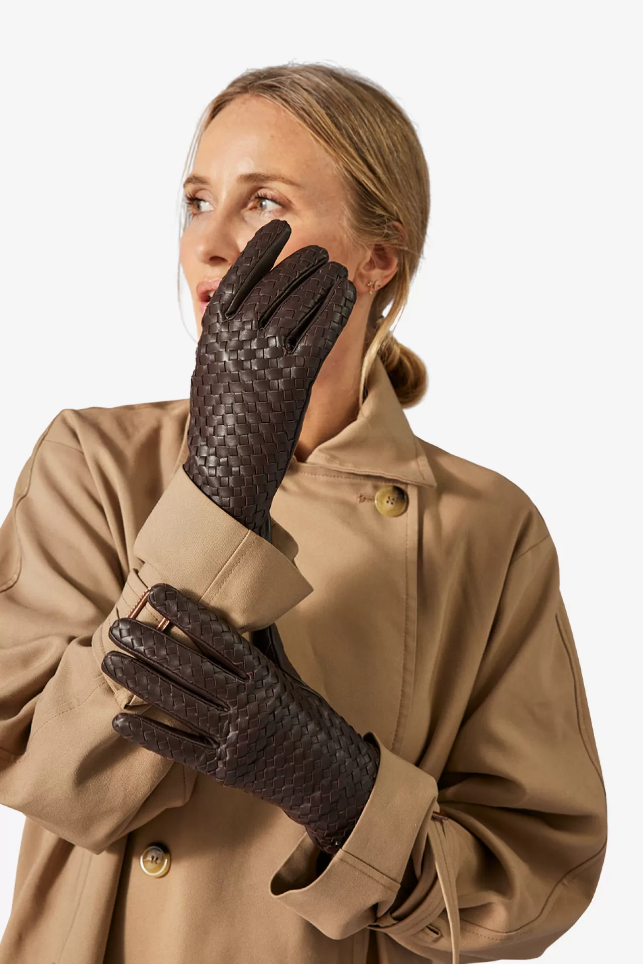 Adax Shop Adax glove Silke Dark brown*Women Gloves
