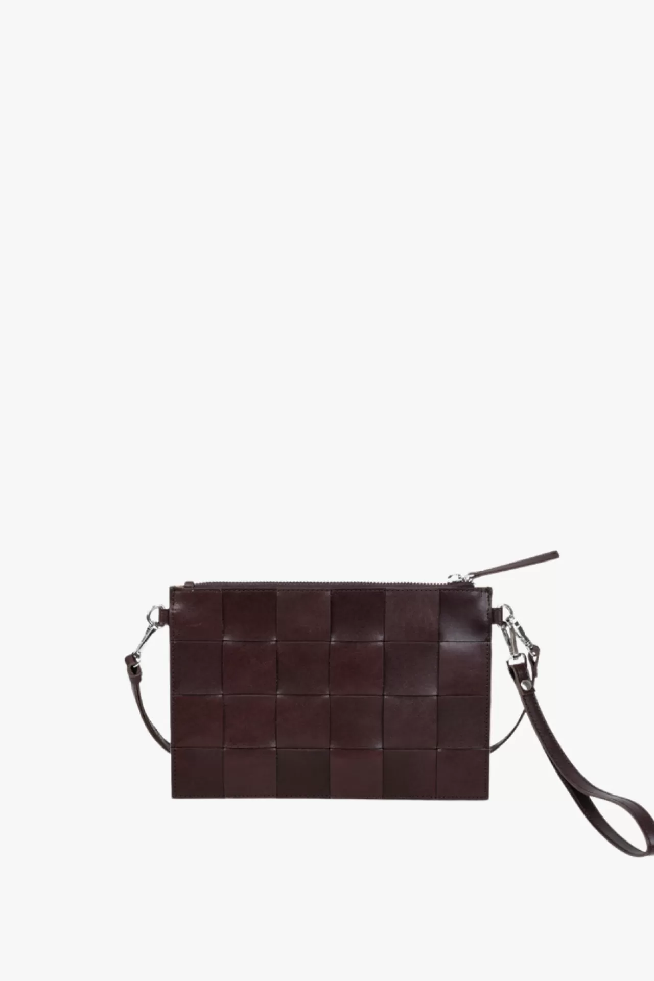 Adax Shop Limona combi clutch Lena Dark brown*Women Braided Bags | Clutch