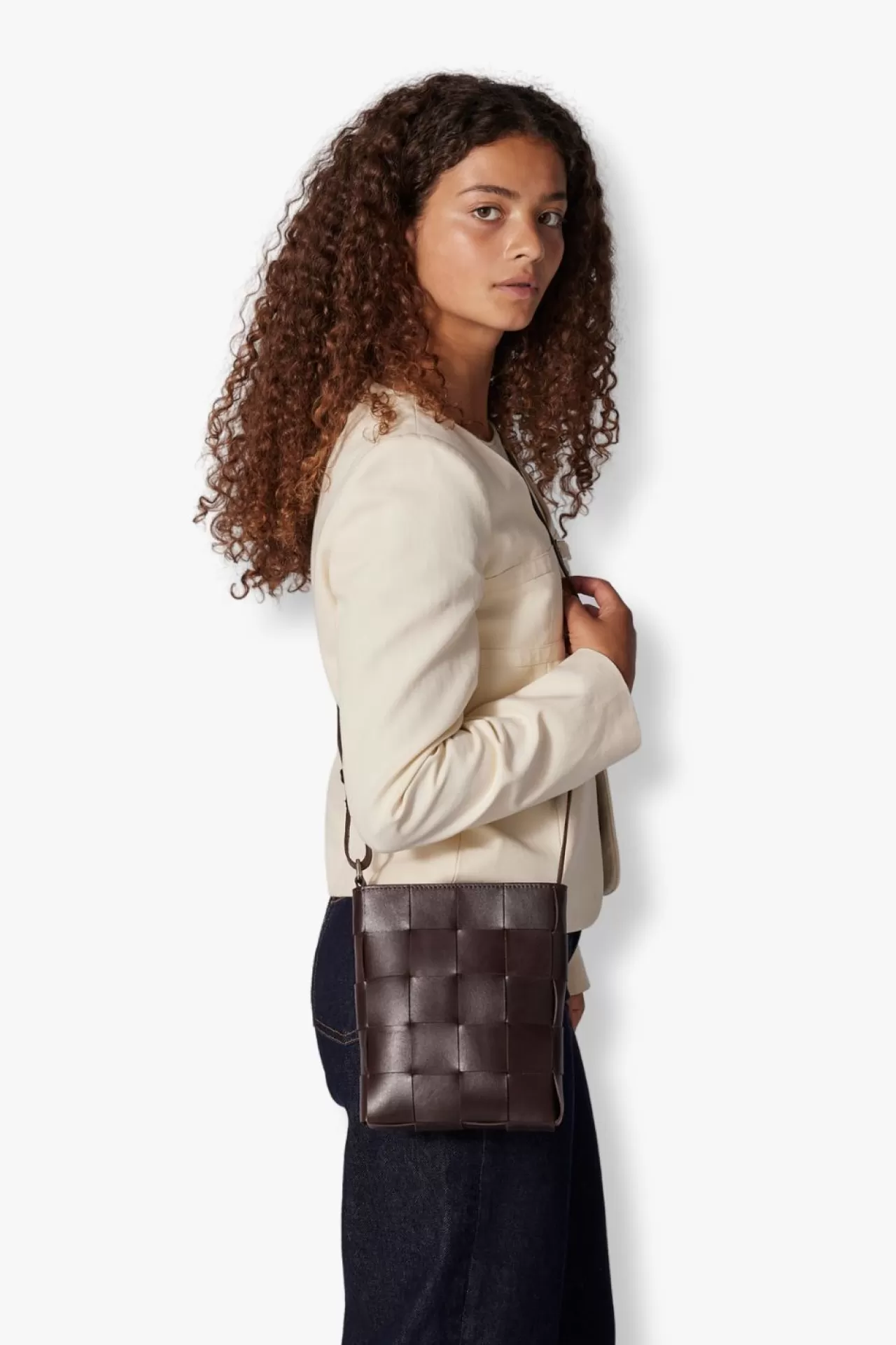 Adax Shop Limona shoulder bag Zelda Dark brown*Women Crossbody | Braided Bags