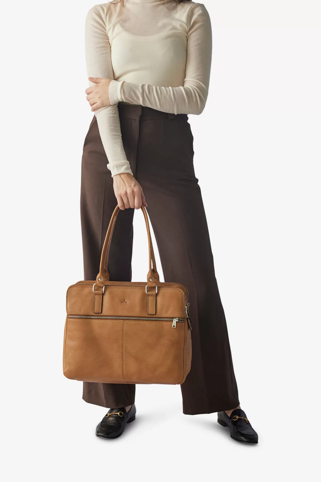 Adax Shop Napoli handbag Gerda 14¨ Cognac*Women Work & School | Handbags