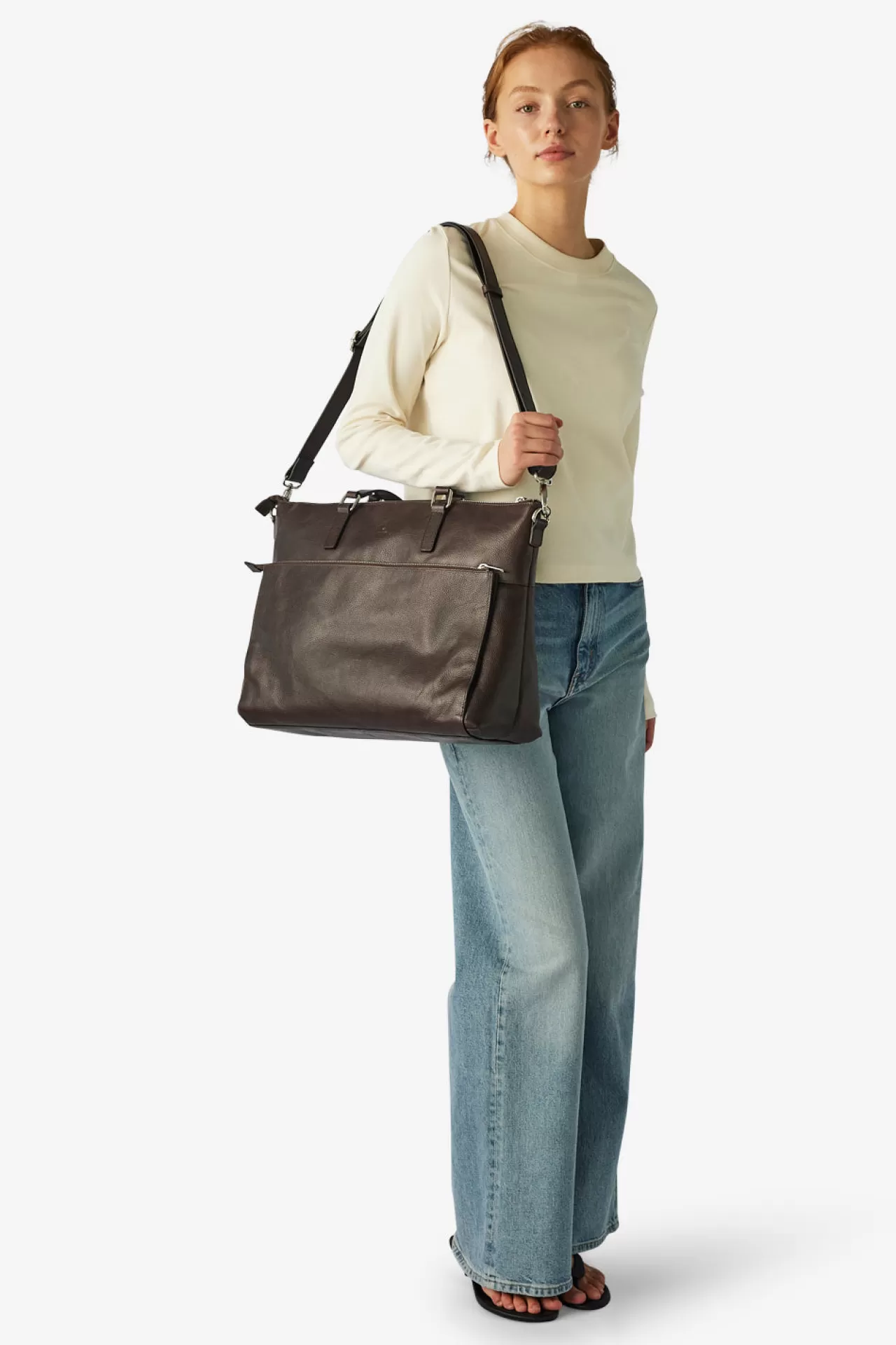 Adax Shop Napoli working bag Sasha 17¨ Dark brown*Women Work Bags | Work & School