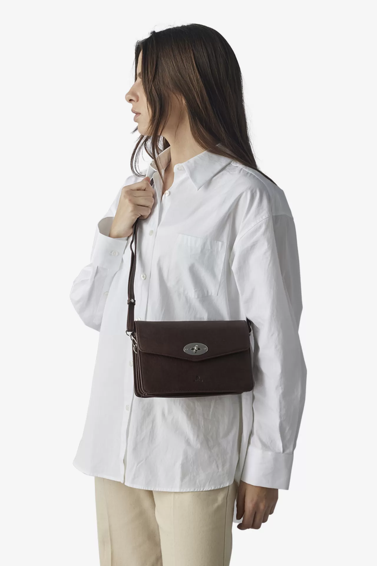 Adax Shop Ravenna shoulder bag Anika Dark brown*Women Shoulder Bags