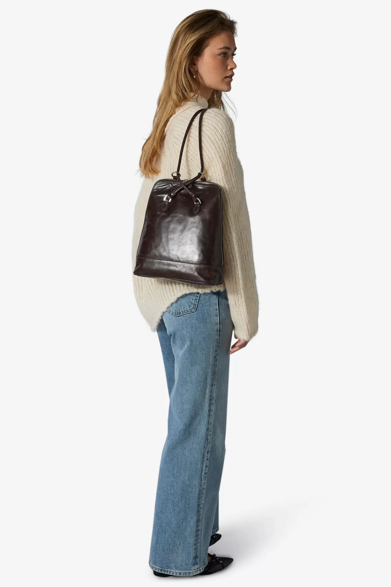 Adax Shop Salerno backpack Lina Dark brown*Women Work & School