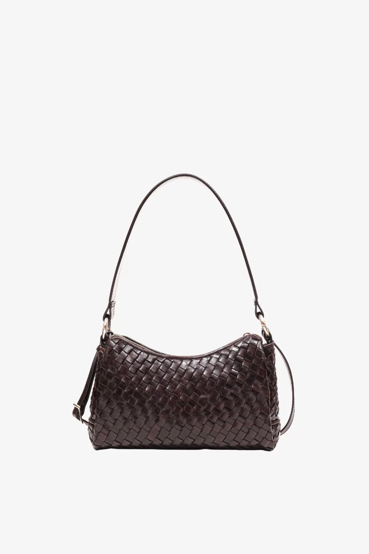 Adax Shop Salerno shoulder bag Eleonora Dark brown*Women Crossbody | Braided Bags