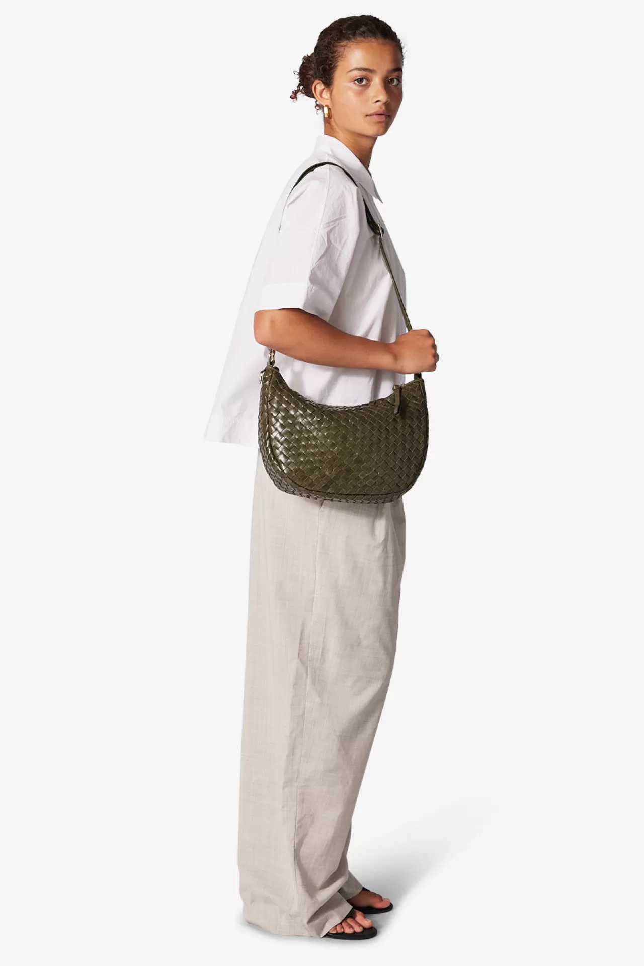 Adax Shop Salerno shoulder bag Marlin Olive*Women Handbags | Braided Bags