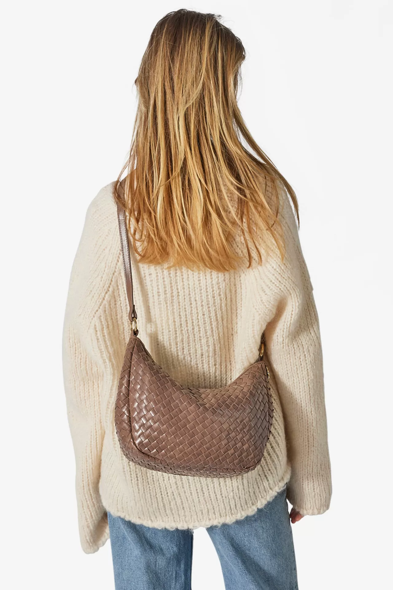 Adax Shop Salerno shoulder bag Marlin Taupe*Women Handbags | Braided Bags