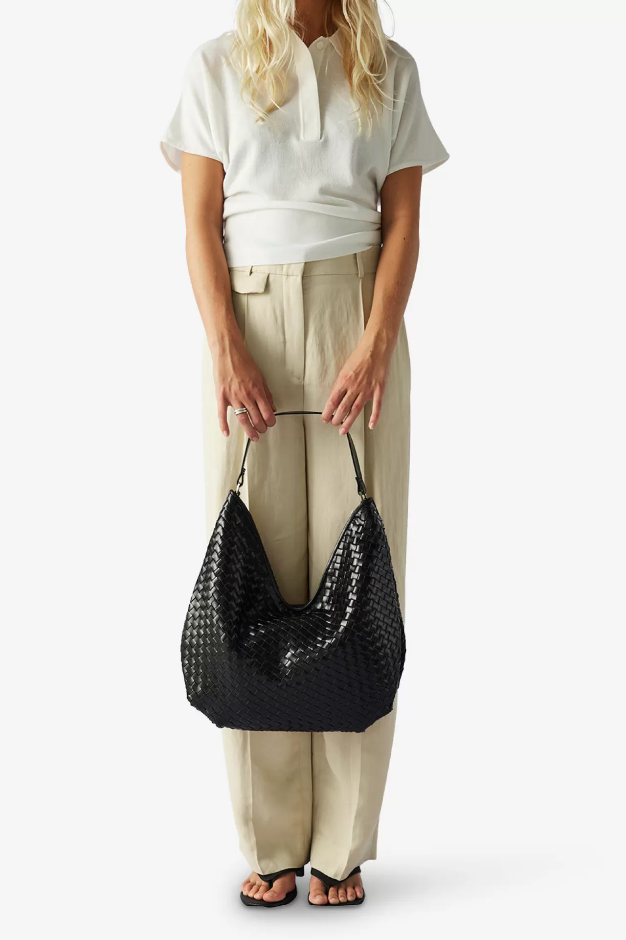Adax Shop Salerno shoulder bag Mindy Black*Women Braided Bags | Shoulder Bags