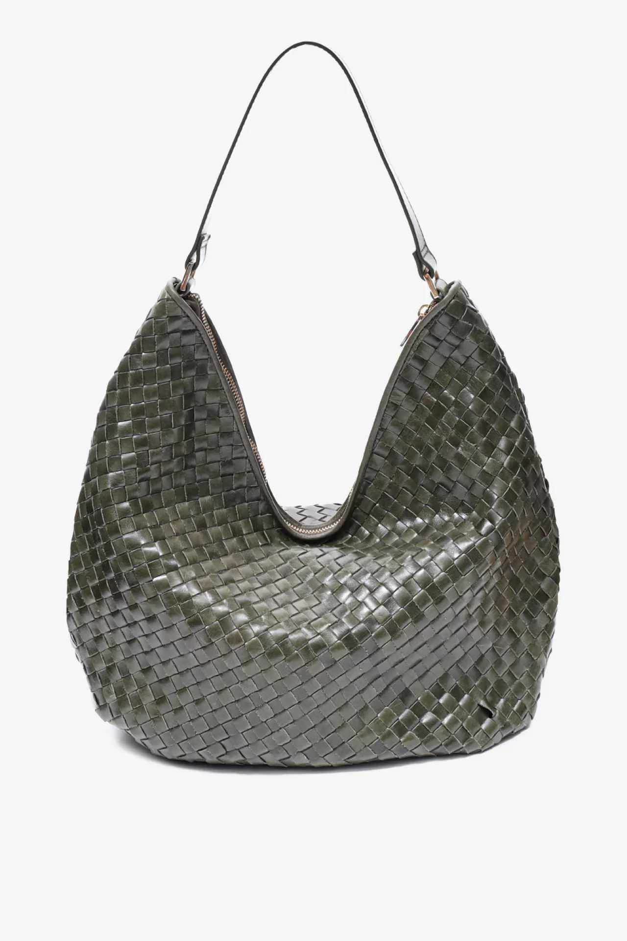 Adax Shop Salerno shoulder bag Mindy Olive*Women Braided Bags | Shoulder Bags