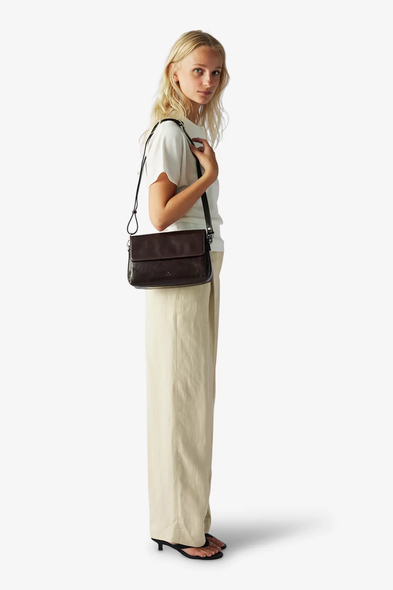 Adax Shop Salerno shoulder bag Signe Dark brown*Women Crossbody | Shoulder Bags